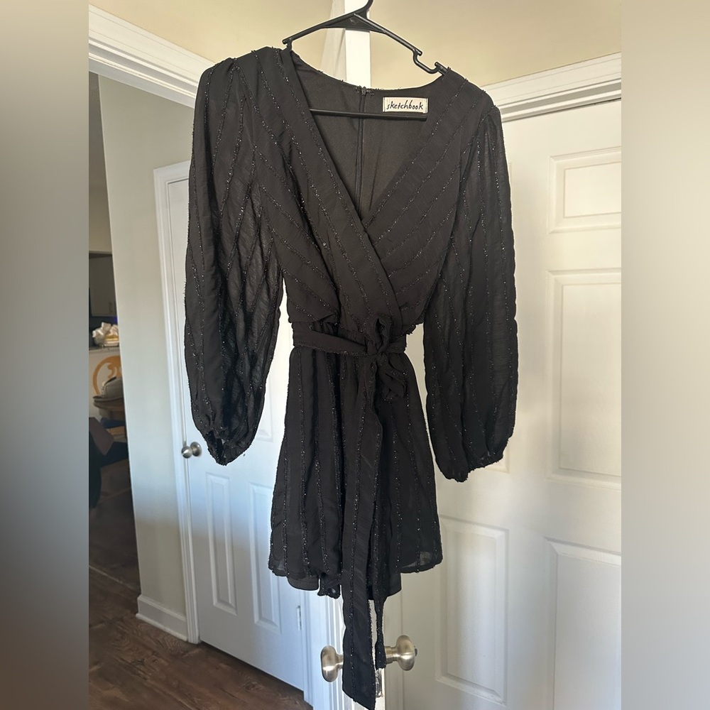 Black romper with Belt